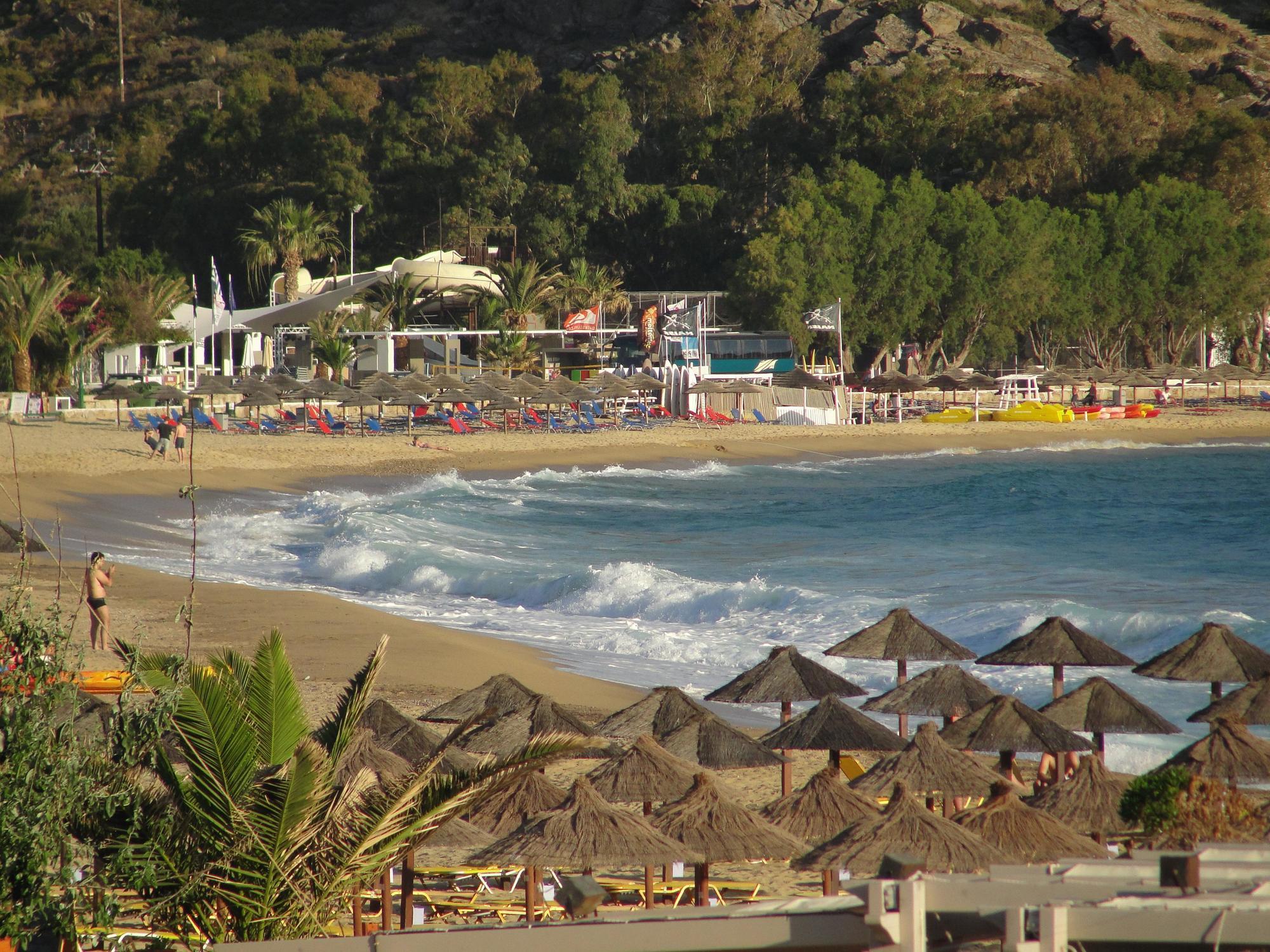Galaxy Hotel Mylopotas Bagian luar foto
