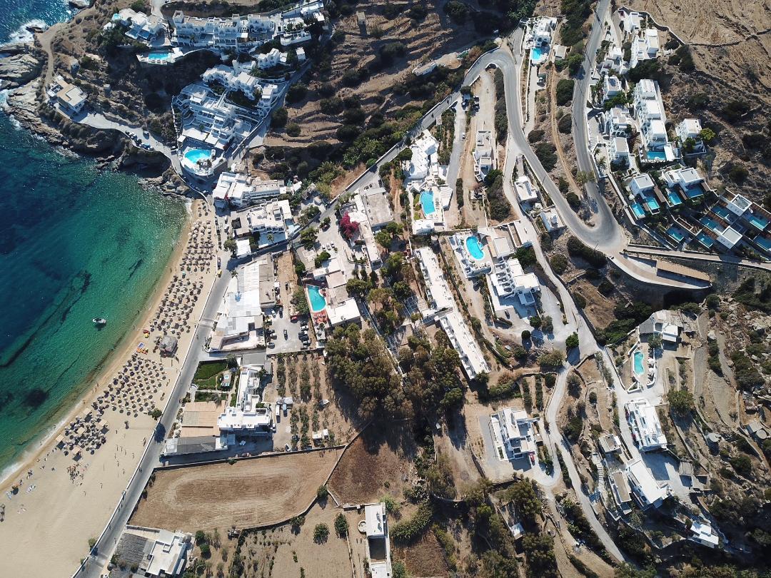 Galaxy Hotel Mylopotas Bagian luar foto